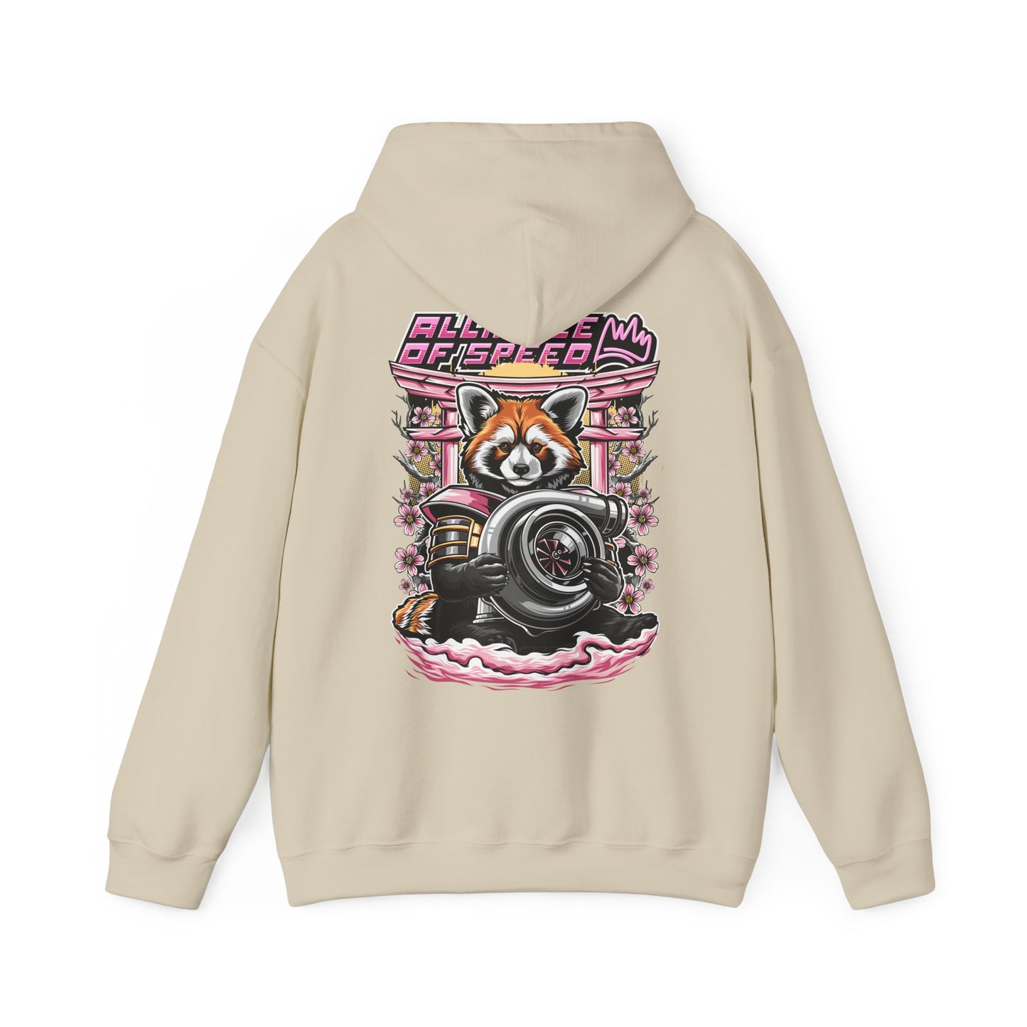Red Panda with Turbo Hoodie