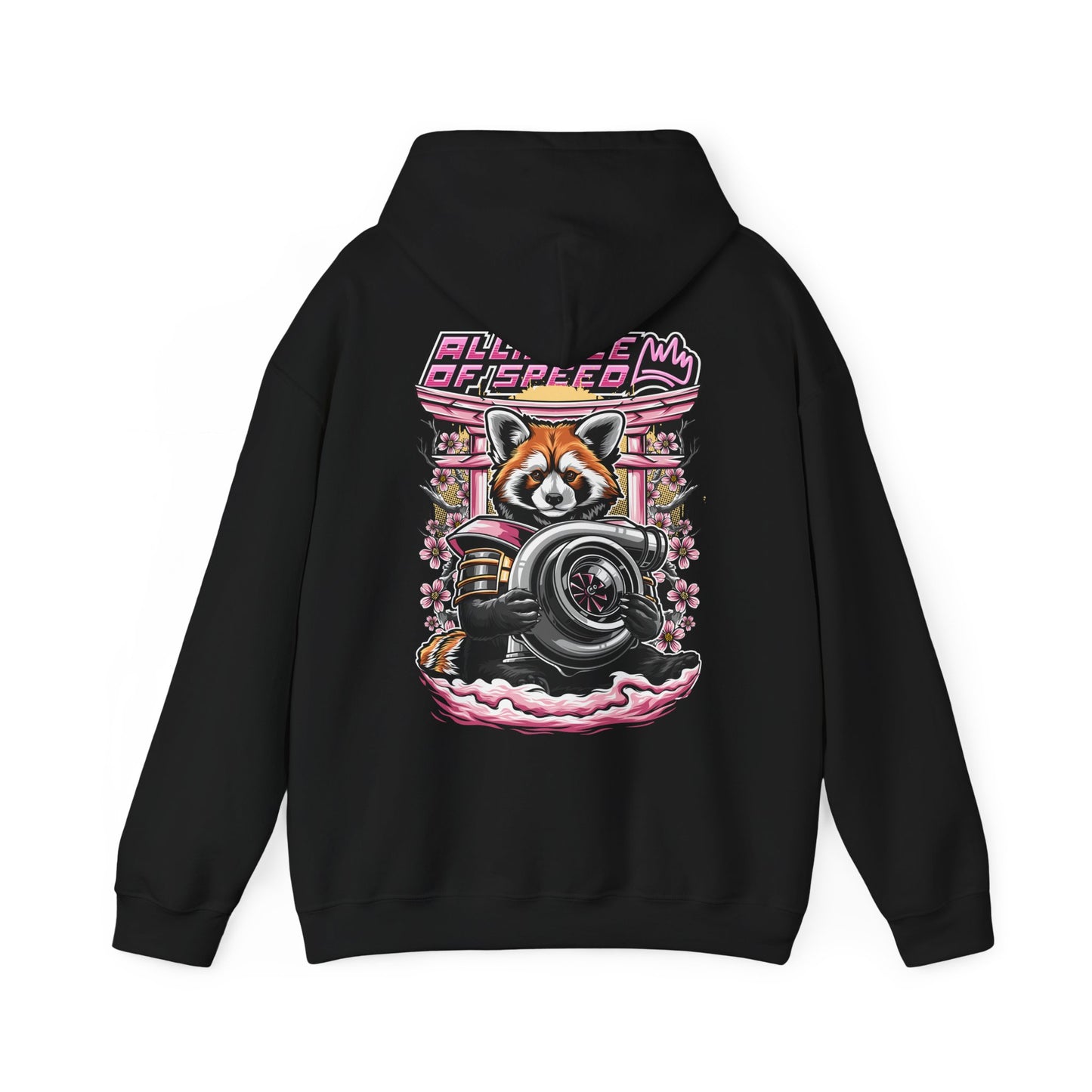 Red Panda with Turbo Hoodie