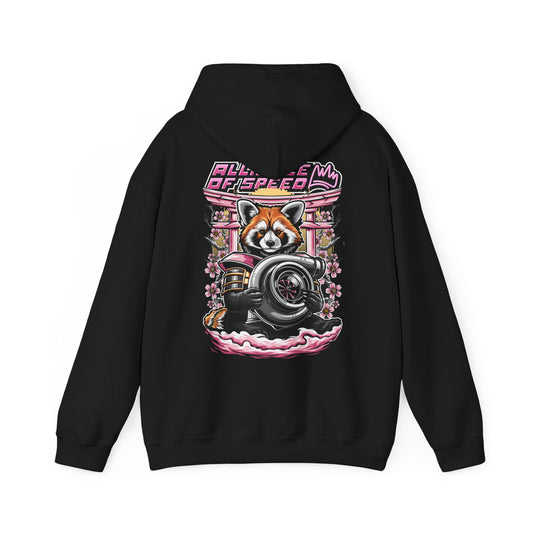 Red Panda with Turbo Hoodie