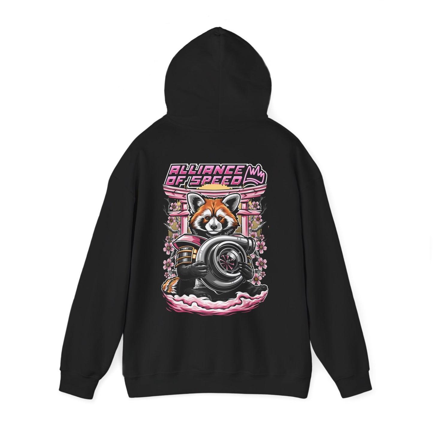 Red Panda with Turbo Hoodie