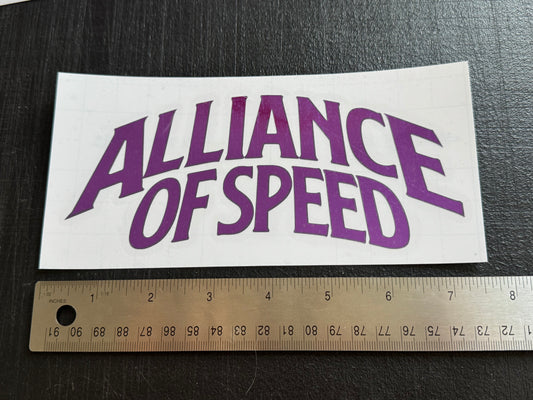 Alliance of Speed Sticker