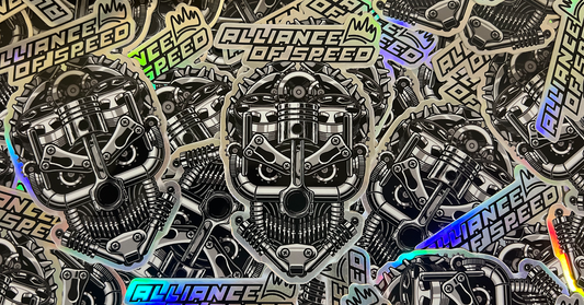 Mechanic Skully Stickers (Holographic)