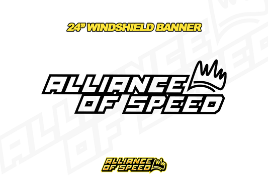 Alliance of Speed Windshield Banner